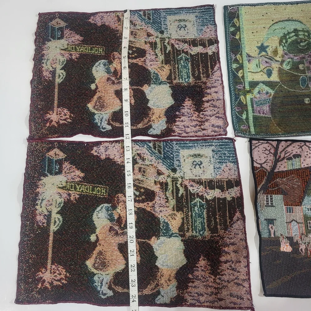 Holiday christmas tapestry